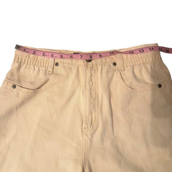 Vintage Gloria Vanderbilt Signature Label Yellow Shorts Size 8 - Picture 3 of 6